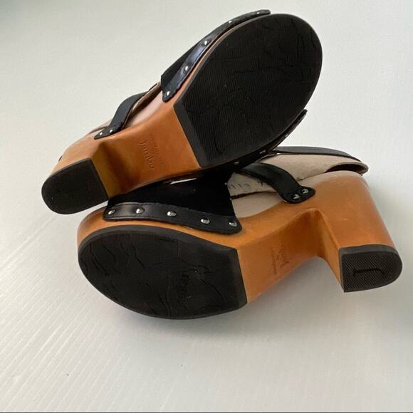 🆕 Jambu Gina ankle strap peep toe platform sandal wood heel NWT sz 7 - Picture 8 of 11